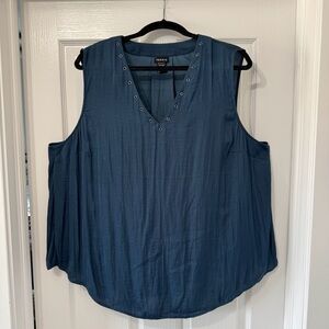 Torrid Blue Sleeveless Tank Top Size 3